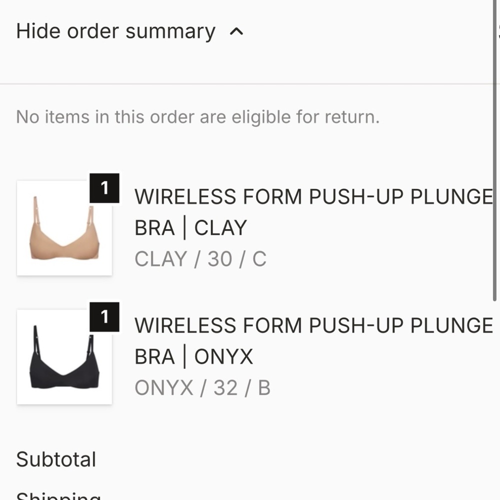 SKIMS Wireless Form push up plunge Bra in clay 30C